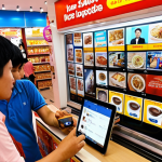 **Image Prompt 1: The Modern Vietnamese Digital Consumer Landscape**
    A vibrant, bustling street scene in a modern Vietnamese city (e.g., Ho Chi Minh City or Hanoi) at golden hour. People of diverse ages are absorbed in their smartphones and tablets, with personalized digital ads for local Vietnamese brands (like a popular coffee chain, a fashion retailer, or an electronics store) subtly integrated into their screens. Some individuals are shown scrolling through social media feeds with targeted ads, while others watch unboxing videos or read product reviews. The atmosphere is lively and connected, showcasing the everyday digital engagement and responsive consumer behavior in Vietnam. Photorealistic, bright, engaging, capturing the essence of a digitally-connected urban Vietnamese lifestyle.