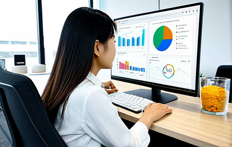 **
"A Vietnamese marketing professional, fully clothed in a stylish office outfit, analyzing data on a computer screen displaying Google Analytics. The background features a modern office with coworkers collaborating. Safe for work, appropriate content, professional, perfect anatomy, correct proportions, natural pose, well-formed hands, proper finger count, natural body proportions."
**