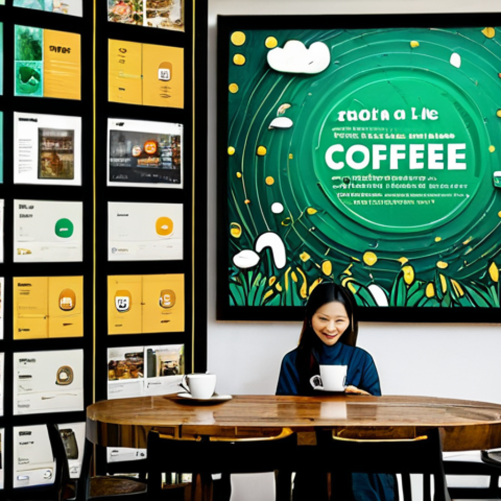 광고홍보사와 크리에이티브 마케팅 사례 - **
"A vibrant and personalized advertisement for a local coffee shop in Hanoi, Vietnam. The ad feat...