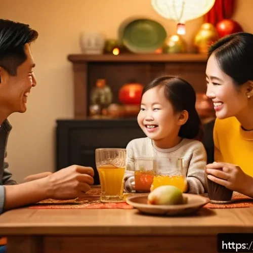 Home 30 광고홍보사와 TV 광고 기획 - A warm and heartfelt Vietnamese family scene during a festive evening, gathered around a traditional...